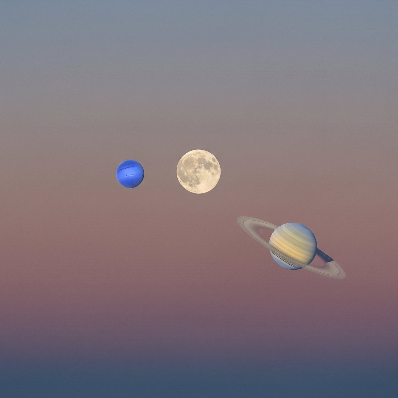 Spectacle Céleste de l’Aube : Observez la Lune, Saturne et Neptune le 19 Juin !